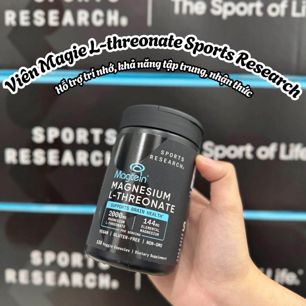 Viên Uống Magnesium L-Threonate Sports Research 135v