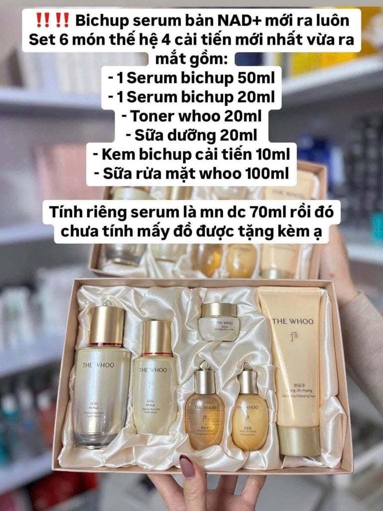 SET DƯỠNG WHOO BICHUP ULTIMATE RECOVERY YOUTH SERUM SPECIAL 6 MÓN
