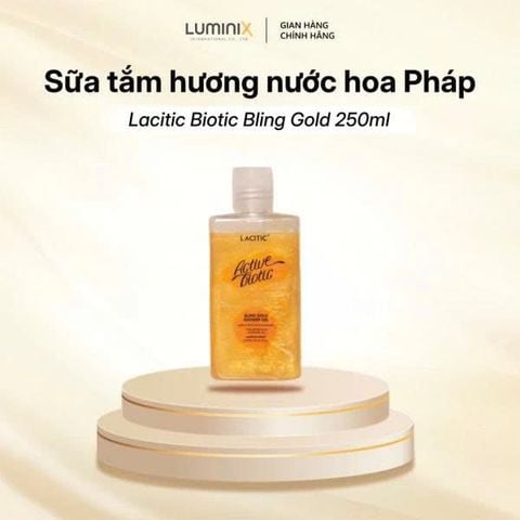 Sữa tắm hương nước hoa Pháp Lacitic Biotic Bling Gold 250ml