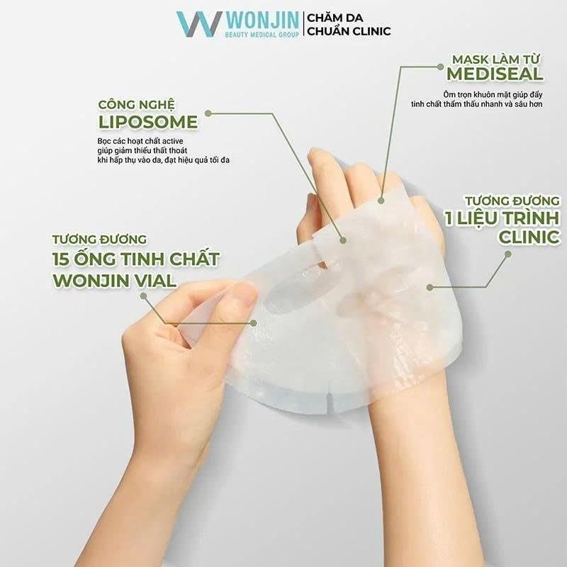 MẶT NẠ WONJIN EFFECT FLASH GLOW - SKIN OASIS HỘP 14M