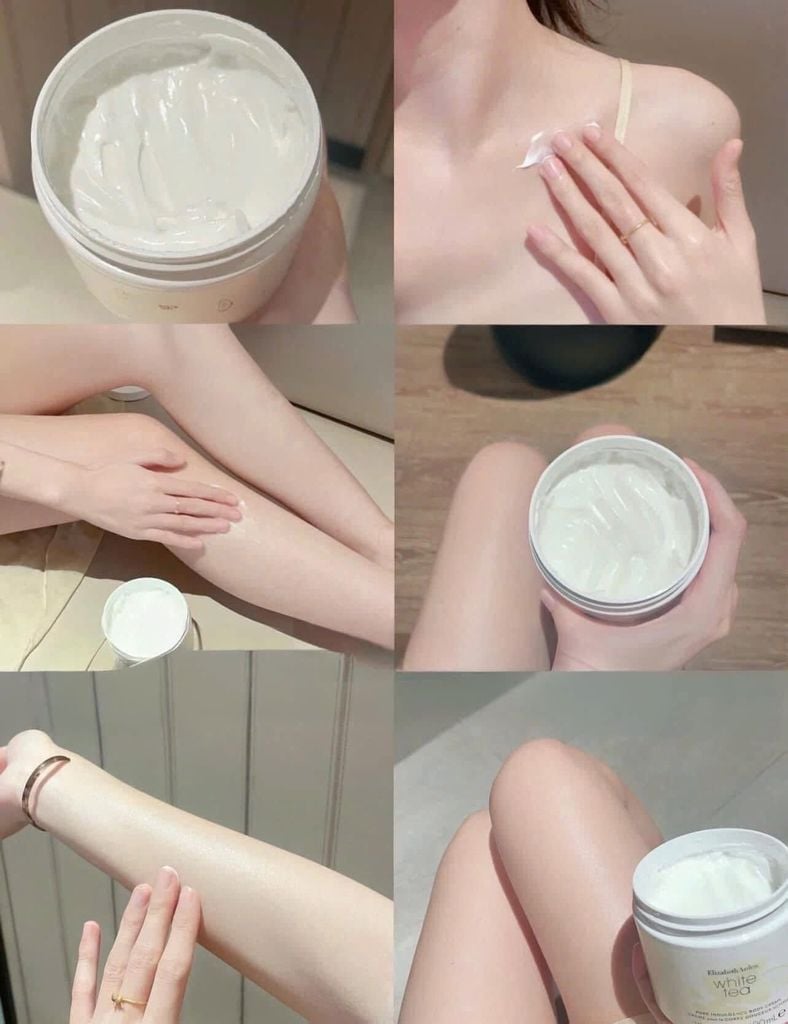 KEM DƯỠNG THỂ DƯỠNG TRẮNG DA ELIZABETH ARDEN WHITE TEA BODY CREAM HŨ 400ML
