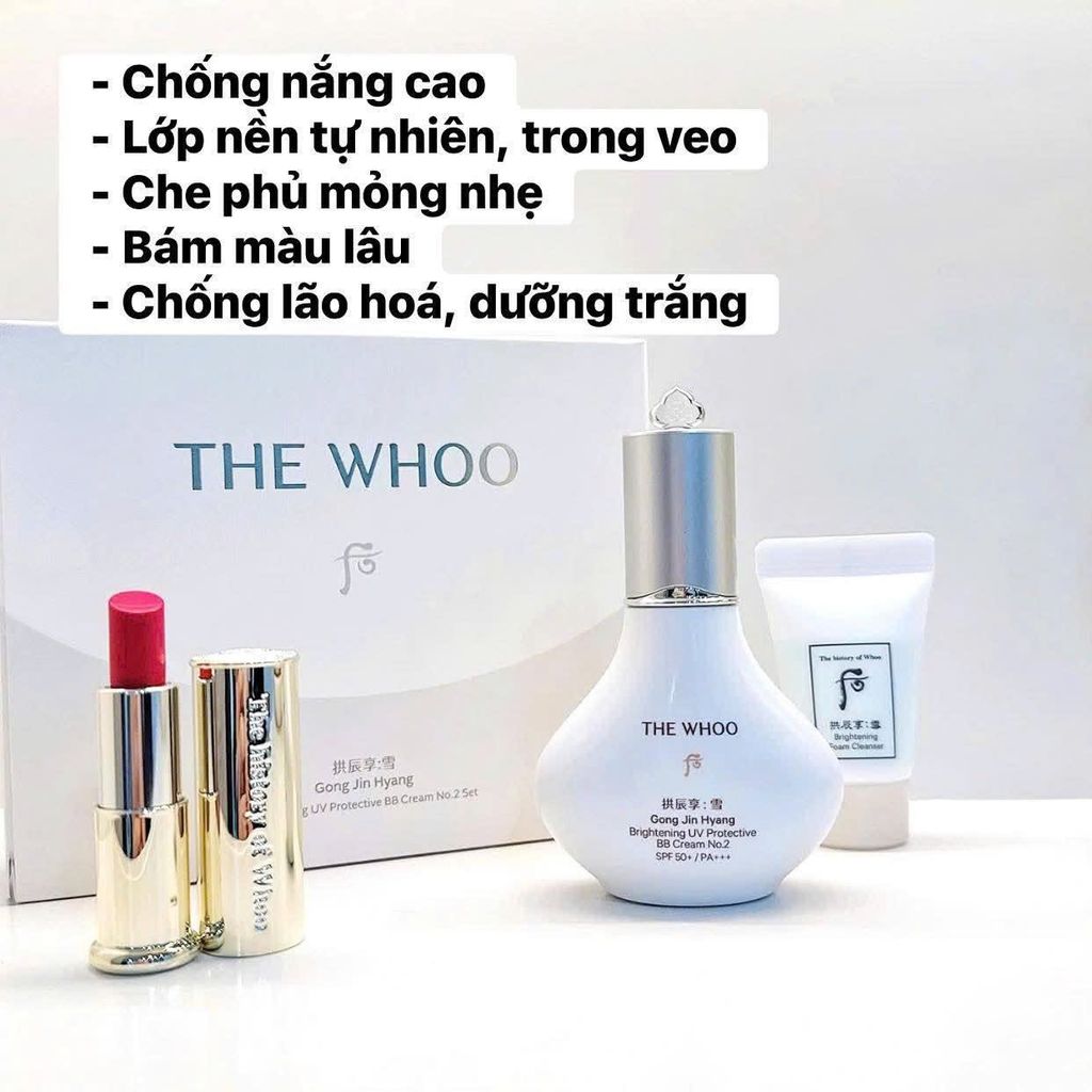 THE WHOO GONG JIN HYANG BRIGHTENING UV PROTECTIVE BB CREAM NO.2 SPF 50+/PA+++ 13ML