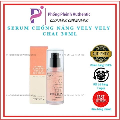 TINH CHẤT CHỐNG NẮNG VELY VELY VITAMIN DARK SPOT TONE-UP SUN SERUM