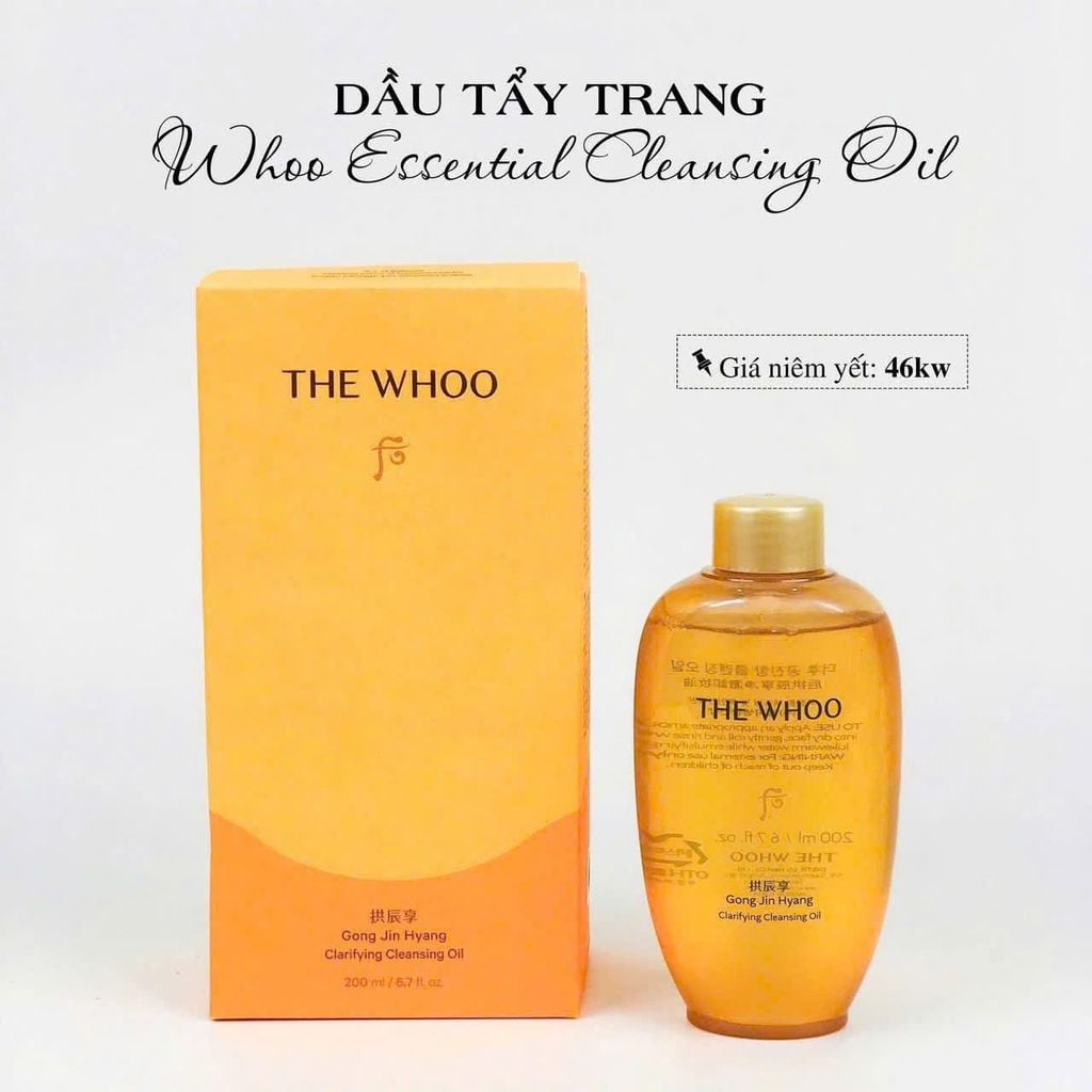 DẦU TẨY TRANG WHOO GONGJINHYANG CLARIFYING CLEANSING OIL 200ML