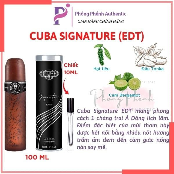 Nước hoa Nam Cuba Gold - Cuba Magnum Eau de Toilette Spray 35ml - 100ml - 130ml - PHỒNG PHỀNH