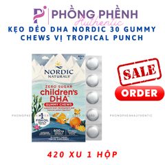 Nordic Naturals Zero Sugar Children's DHA Gummy Chews Hộp 30v