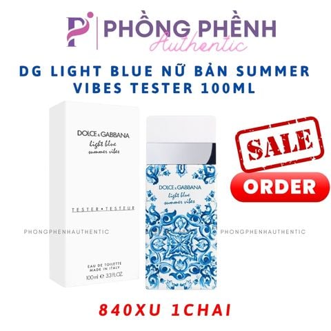 DG Light Blue Nữ bản Summer Vibes tester 100ml