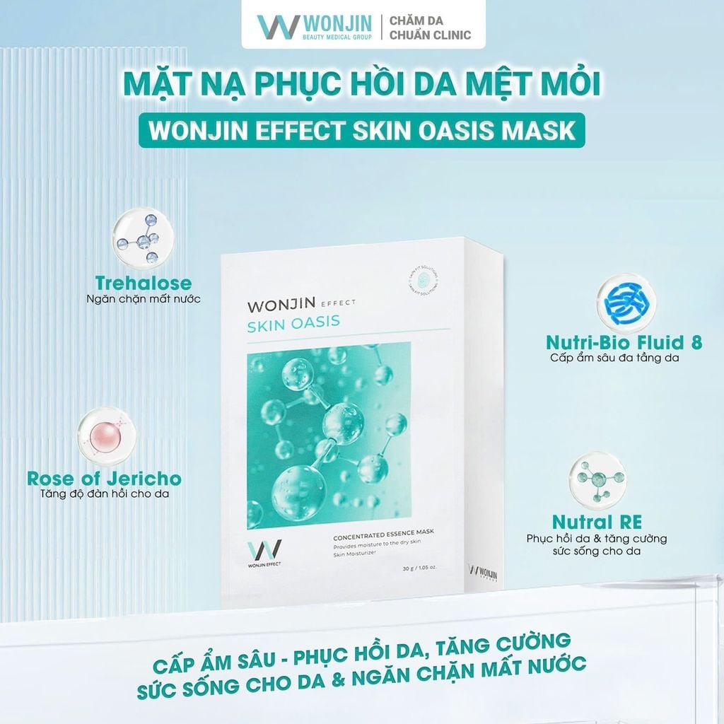 MẶT NẠ WONJIN EFFECT FLASH GLOW - SKIN OASIS HỘP 14M