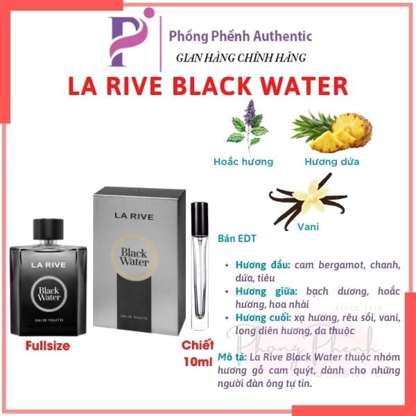 NƯỚC HOA NAM LA RIVE FOR MEN EDT CÁC MÙI MUA SALE