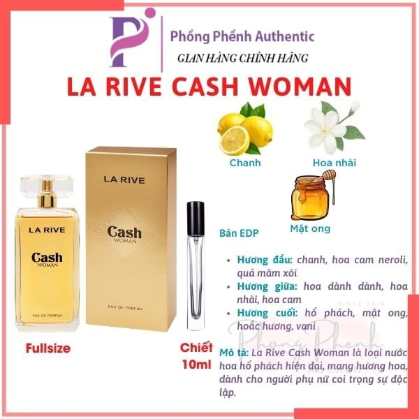 NƯỚC HOA NỮ LA RIVE FULL SIZE 75ML - 90ML