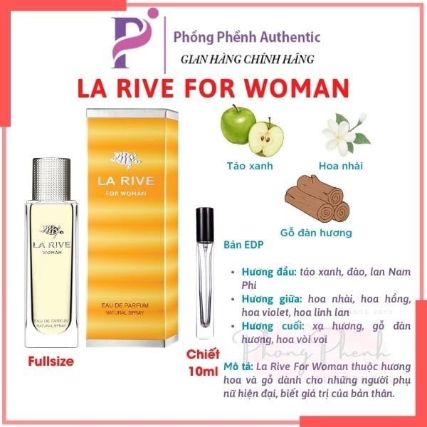 NƯỚC HOA NỮ LA RIVE FULL SIZE 75ML - 90ML