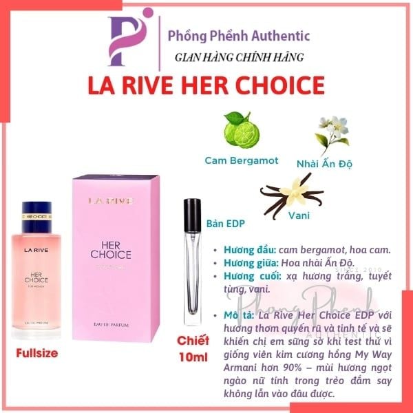 NƯỚC HOA NỮ LA RIVE FULL SIZE 75ML - 90ML