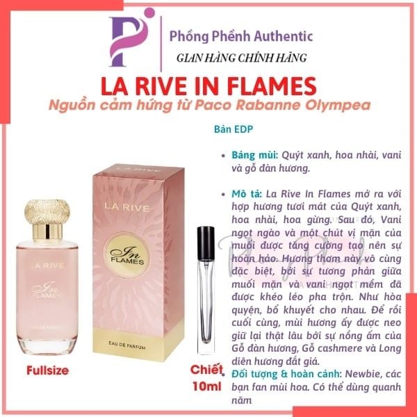 NƯỚC HOA NỮ LA RIVE FULL SIZE 75ML - 90ML