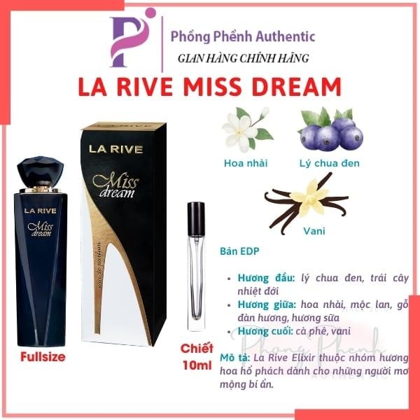 NƯỚC HOA NỮ LA RIVE FULL SIZE 75ML - 90ML