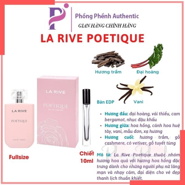 NƯỚC HOA NỮ LA RIVE FULL SIZE 75ML - 90ML