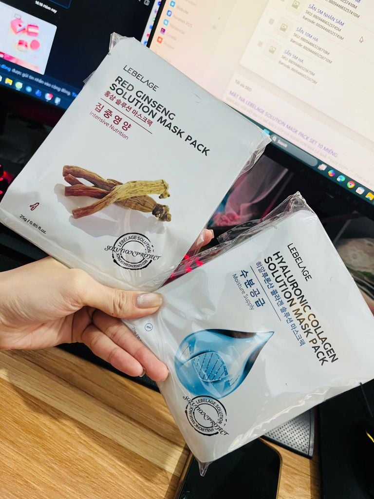 MẶT NẠ LEBELAGE SOLUTION MASK PACK SET 10 MIẾNG