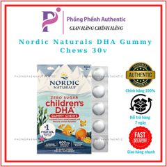 Nordic Naturals Zero Sugar Children's DHA Gummy Chews Hộp 30v