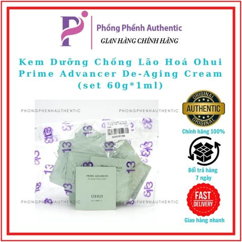 Kem Dưỡng Ohui Prime Advancer de-aging cream sample 1ml