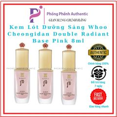 KEM LÓT WHOO DOUBLE BASE PINK MINI NOBOX 8ML