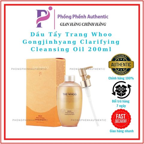DẦU TẨY TRANG WHOO GONGJINHYANG CLARIFYING CLEANSING OIL 200ML