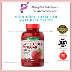 VIÊN UỐNG GIẤM TÁO NATURE'S TRUTH APPLE CIDER VINEGAR