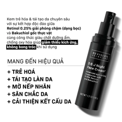 Kem Dưỡng Da Revision D.E.J Night Face Cream 0,25 Retinol and Bakuchiol