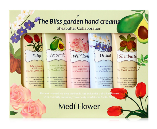 SET KEM TAY HƯƠNG HOA CỎ MEDI FLOWER 5 TUÝP 50G*5