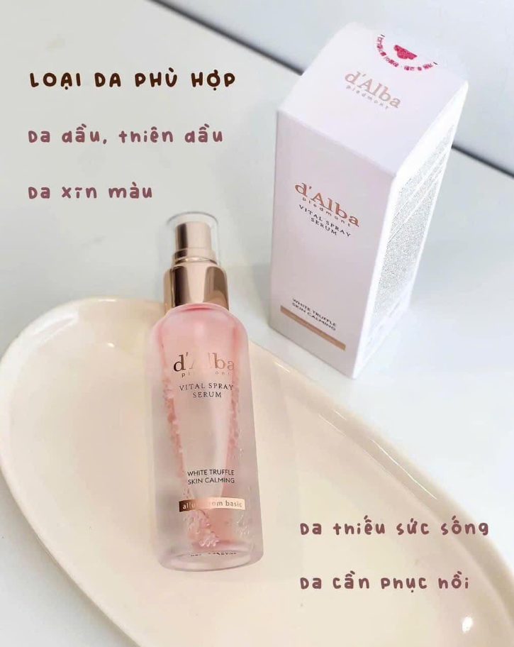 Serum Dạng Xịt Khoáng Căng Bóng Da D'Alba Serum 50ml, 100ml - PHỒNG PHỀNH
