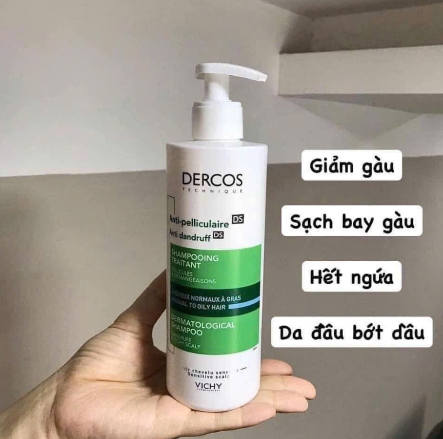 DẦU GỘI GIẢM GÀU CHO DA ĐẦU, DẦU, NGỨA VICHY DERCOS SHAMPOO 50ML
