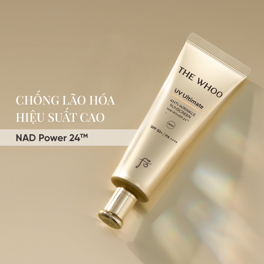 SET KEM CHỐNG NẮNG WHOO UV ULTIMATE ANTI-WRINKLE SUNCREEN FULLBOX