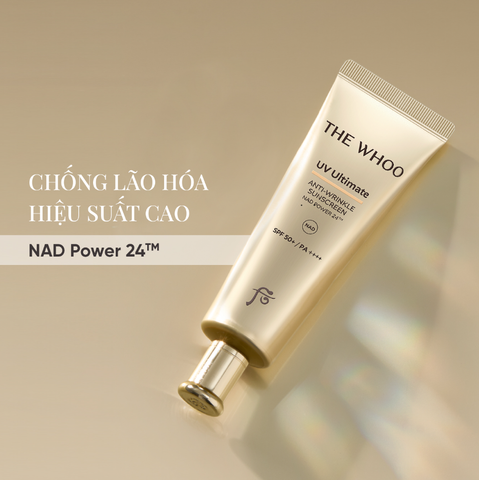 SET KEM CHỐNG NẮNG WHOO UV ULTIMATE ANTI-WRINKLE SUNCREEN FULLBOX