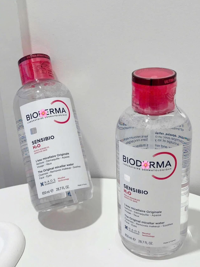 TẨY TRANG BIODERMA HỒNG, XANH CHAI 500ML - 850ML