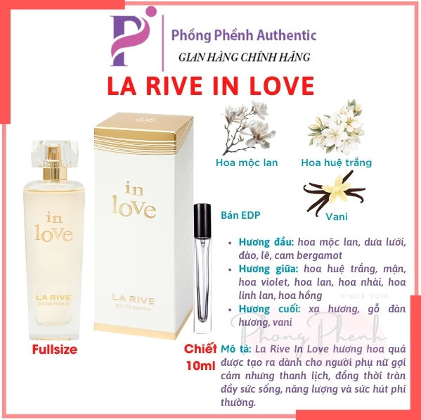 [Chiết 10ML] NƯỚC HOA NỮ LA RIVE