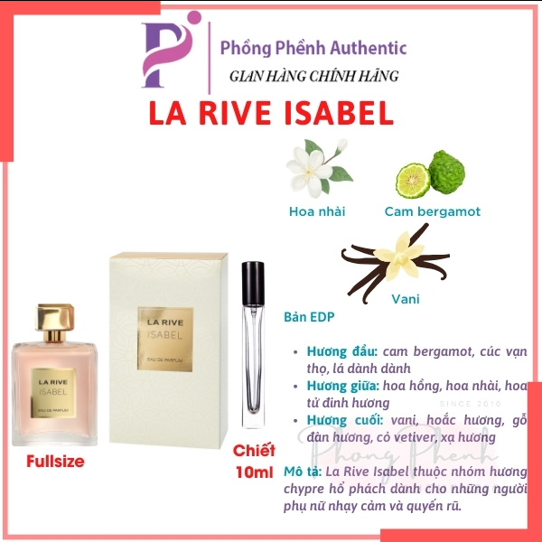 [Chiết 10ML] NƯỚC HOA NỮ LA RIVE