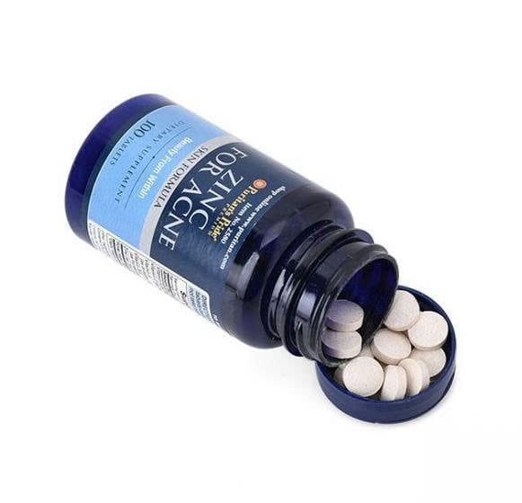 VIÊN UỐNG KẼM PURITAN'S PRIDE ZINC FOR ACNE 100V