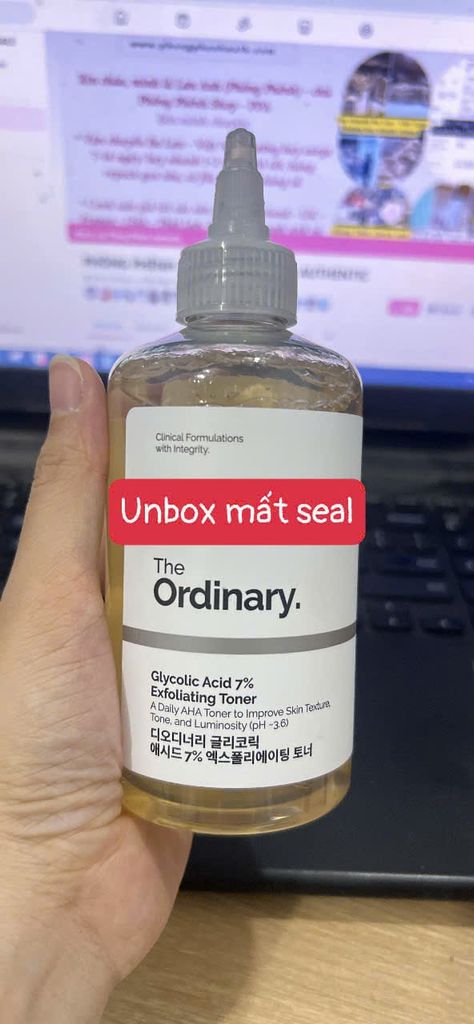 Nước hoa hồng The Ordinary Glycolic Acid 7% Toning Solution pH~3.6 Chai 240ml