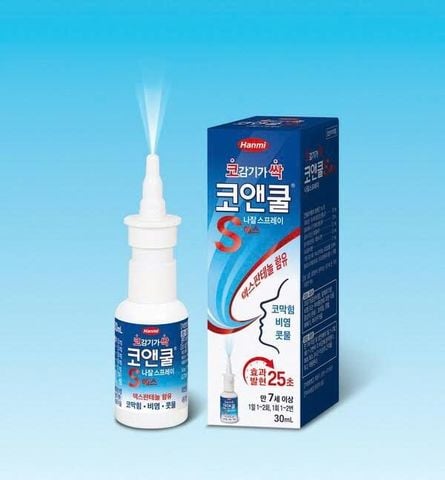 XỊT THÔNG MŨI HANMI KO & COOL S - 30ML
