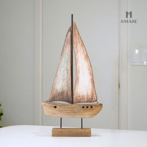 Decor Wooden Sailboat