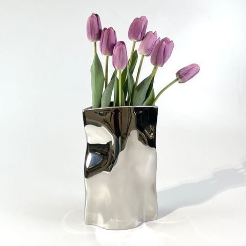 Lọ Hoa Thép Phong Cách Bắc Âu