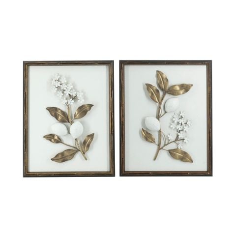 Set Tranh Hoa Lá 3D_Country Style