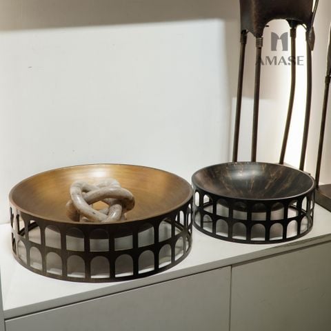 Set Khay Decor Kim Loại (Set 2 khay)_Country Style