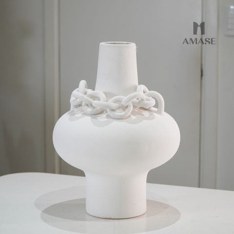 Lọ Hoa Gốm Liên Vòng