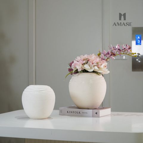 Lọ Hoa Gốm Tròn