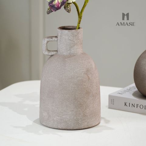 Lọ Hoa Gốm Mộc B_Country Style