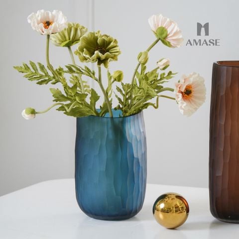 Lọ Hoa Thủy Tinh Lam Tĩnh