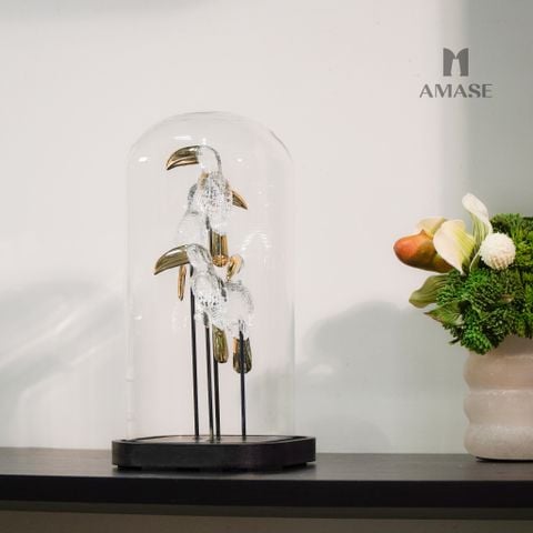 Decor Glass Bird House Lồng Kính