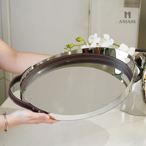 Khay Thép Oval Phong Cách Bắc Âu