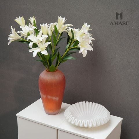 Lọ Hoa Thủy Tinh Nâu_Country Style