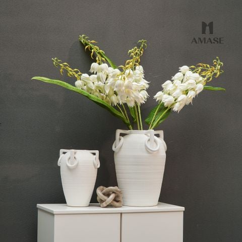 Lọ Hoa Gốm Phối Vòng