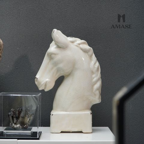 Tượng Decor Ngựa Trắng_Country Style